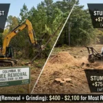 Tree Removal vs Stump Grinding Costs in Columbia, SC